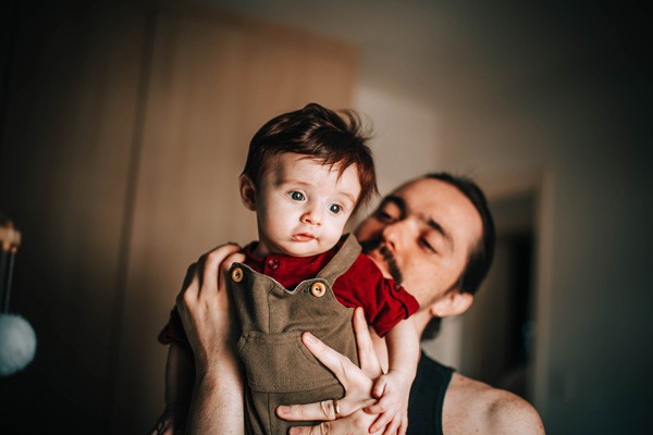 Man holding child